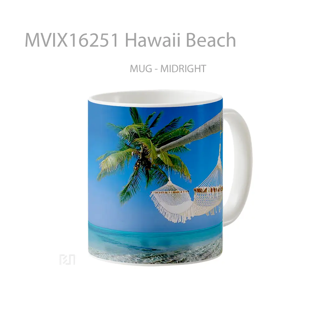 Mug Hawaii Beach Full Wrap Lanscape - All-side / Desain