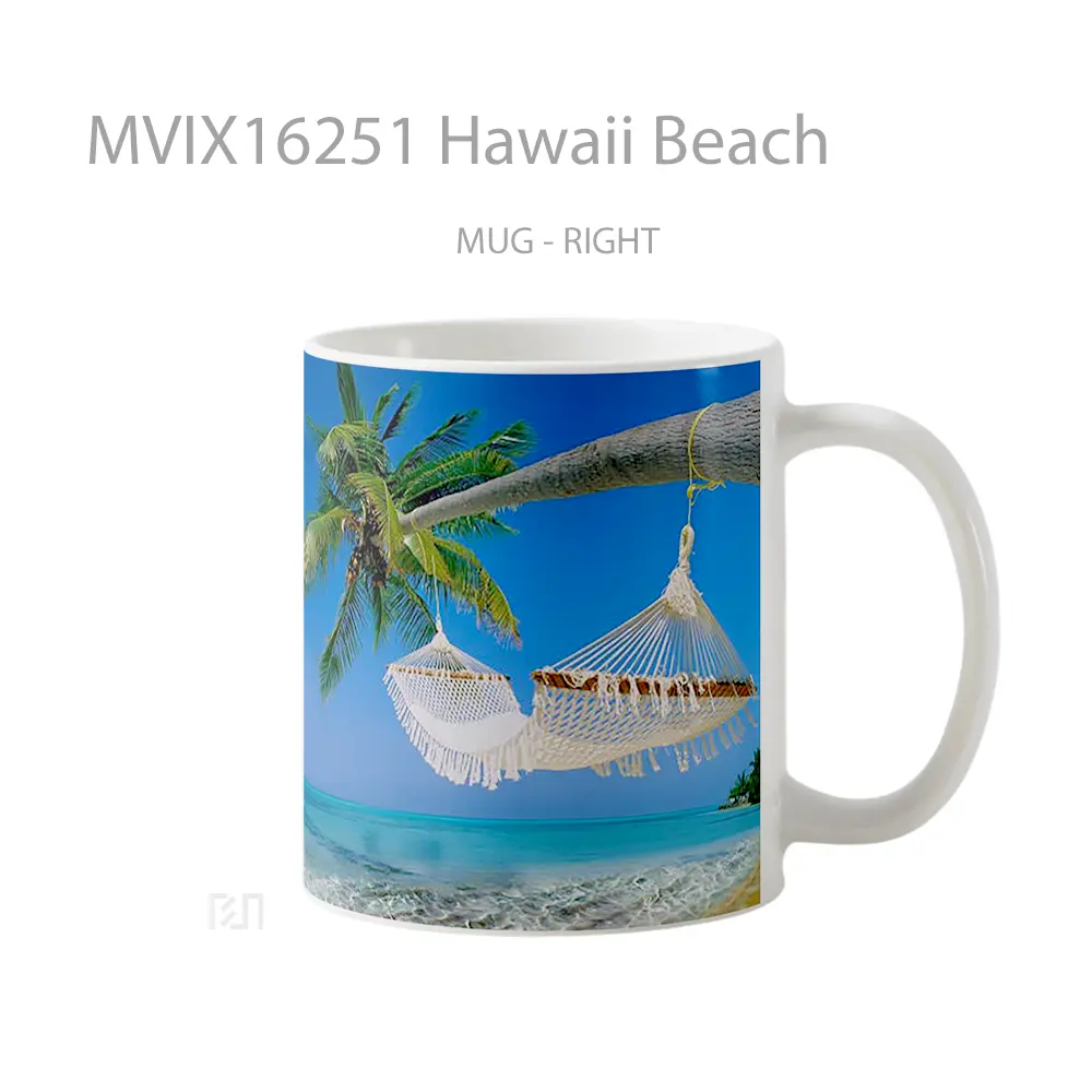 Mug Hawaii Beach Full Wrap Lanscape - All-side / Desain