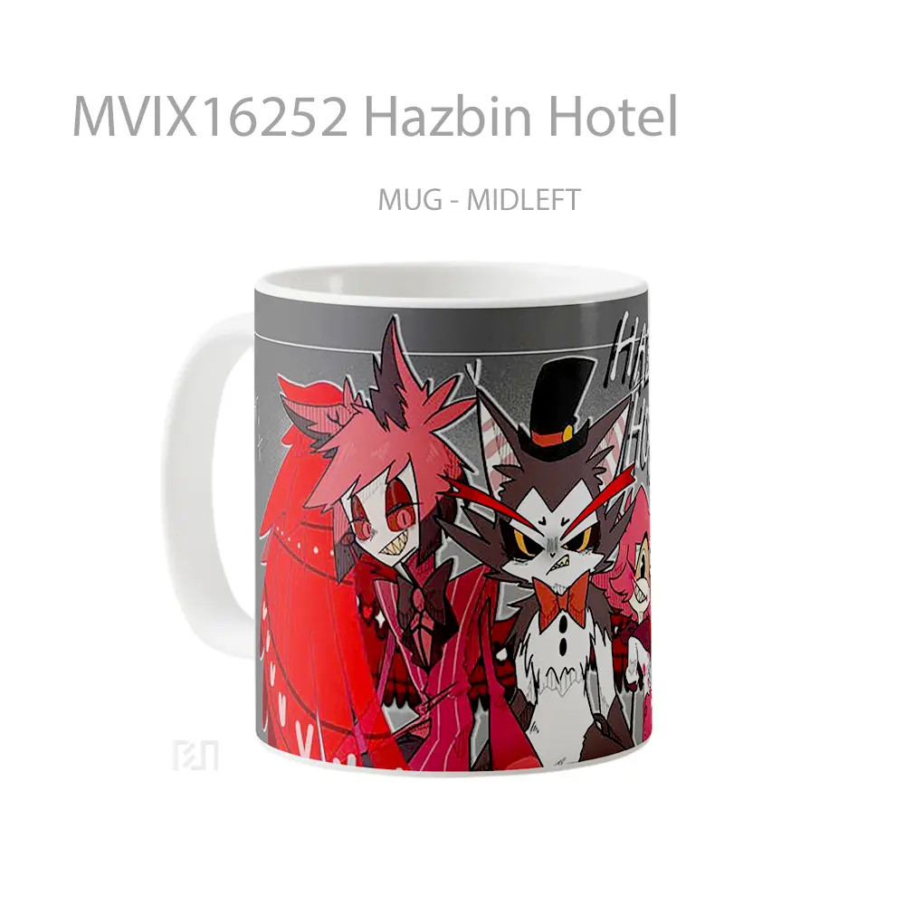Mug Hazbin Hotel Full Wrap Lanscape - All-side / Desain