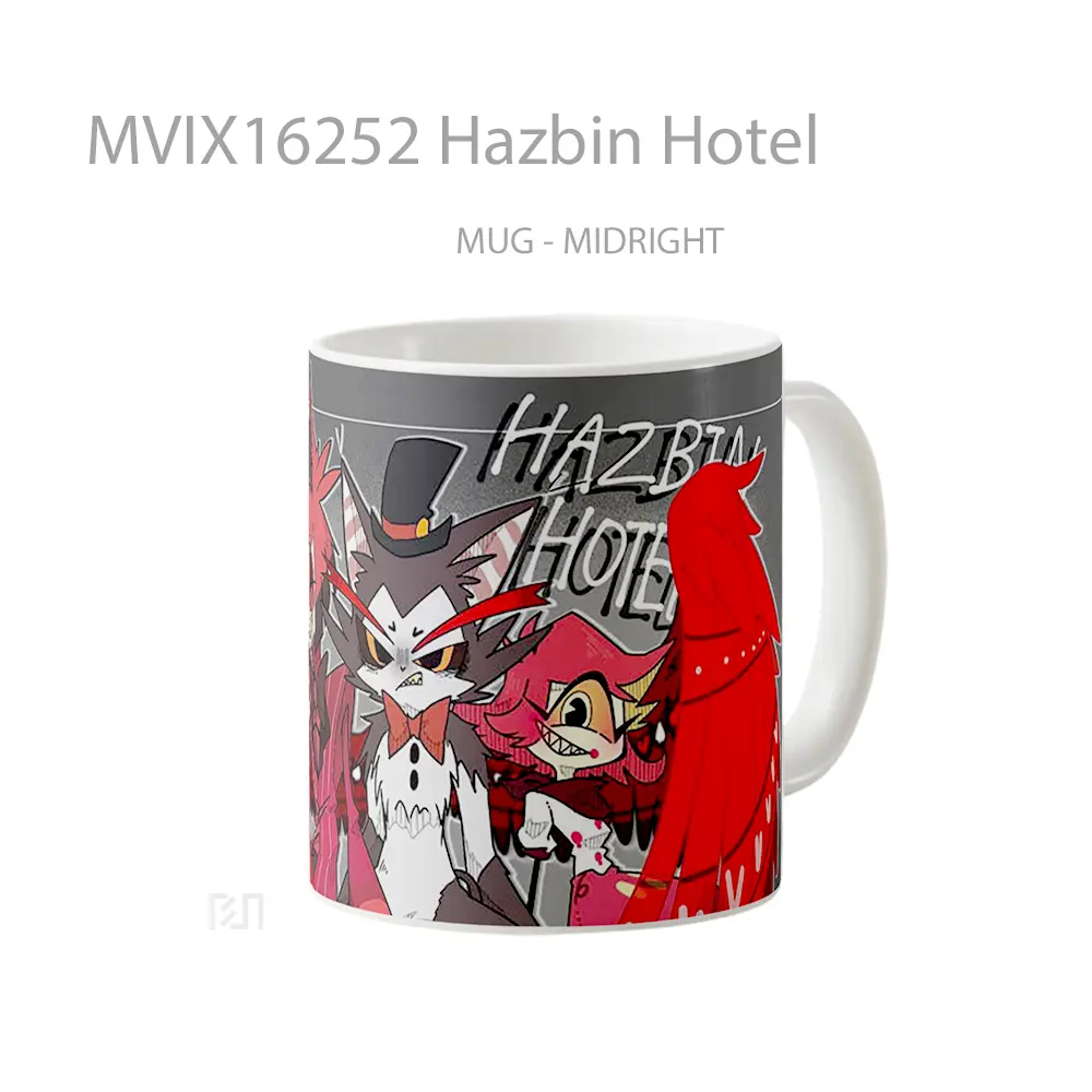 Mug Hazbin Hotel Full Wrap Lanscape - All-side / Desain