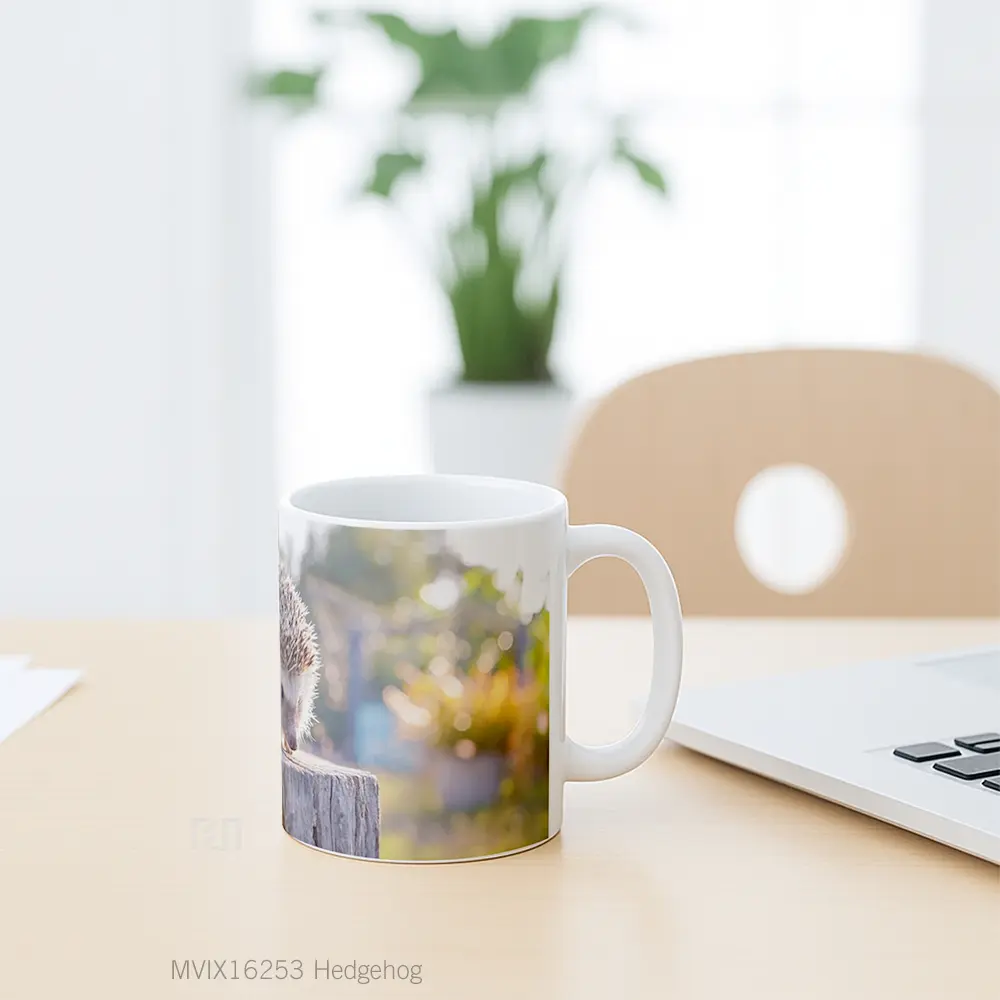 Mug Hedgehog Full Wrap Lanscape - All-side / Desain