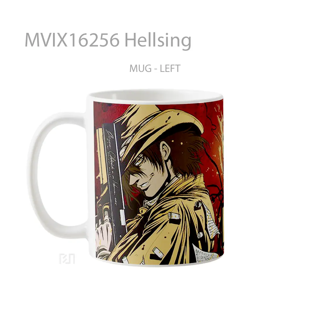 Mug Hellsing Full Wrap Lanscape - All-side / Desain