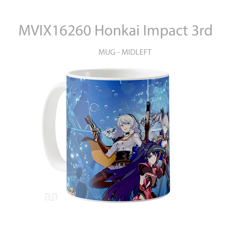 Mug Honkai Impact 3Rd Full Wrap Lanscape - All-side / Desain