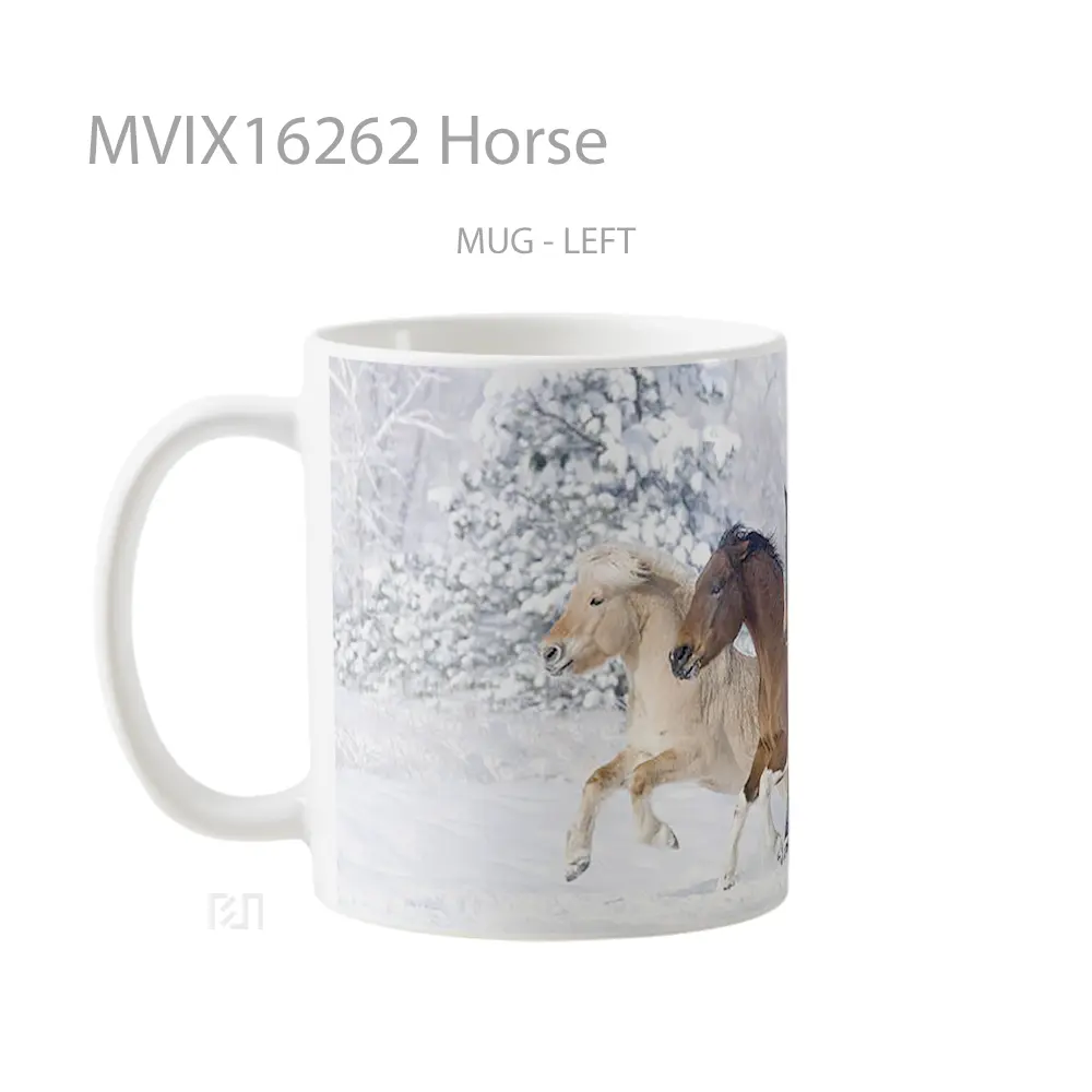 Mug Horse Full Wrap Lanscape - All-side / Desain