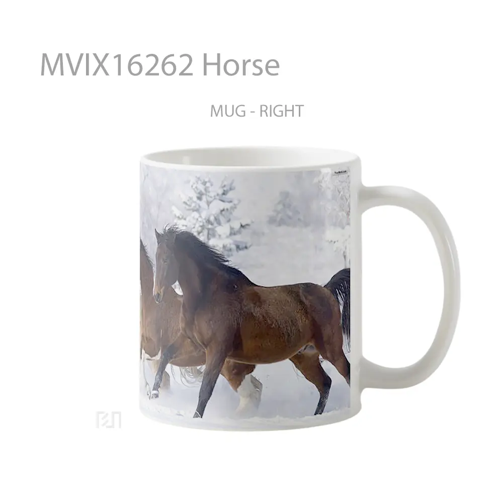 Mug Horse Full Wrap Lanscape - All-side / Desain