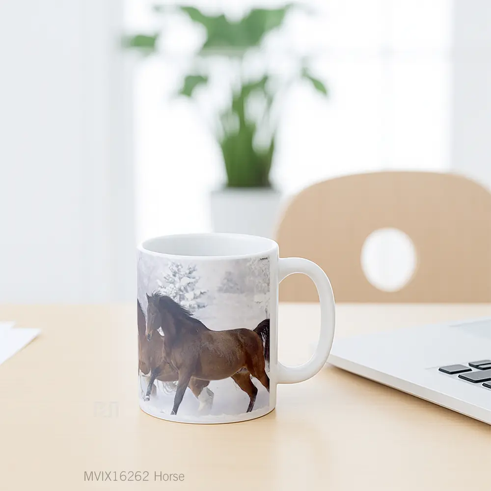 Mug Horse Full Wrap Lanscape - All-side / Desain