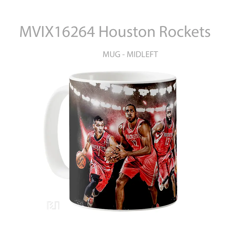 Mug Houston Rockets Full Wrap Lanscape - All-side / Desain