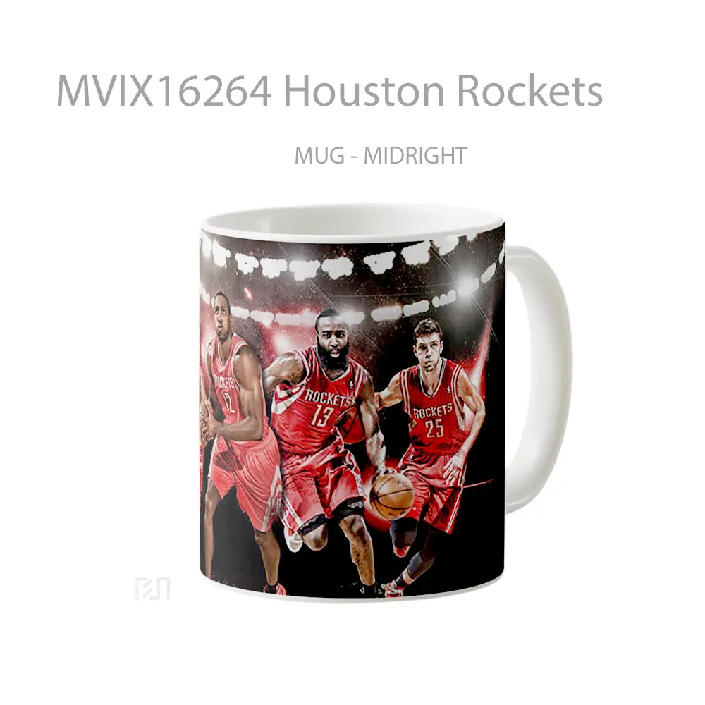 Mug Houston Rockets Full Wrap Lanscape - All-side / Desain