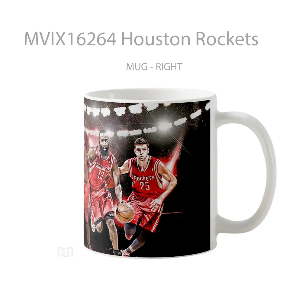 Mug Houston Rockets Full Wrap Lanscape - All-side / Desain