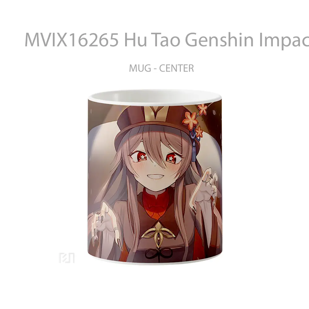 Mug Hu Tao Genshin Impact Full Wrap Lanscape