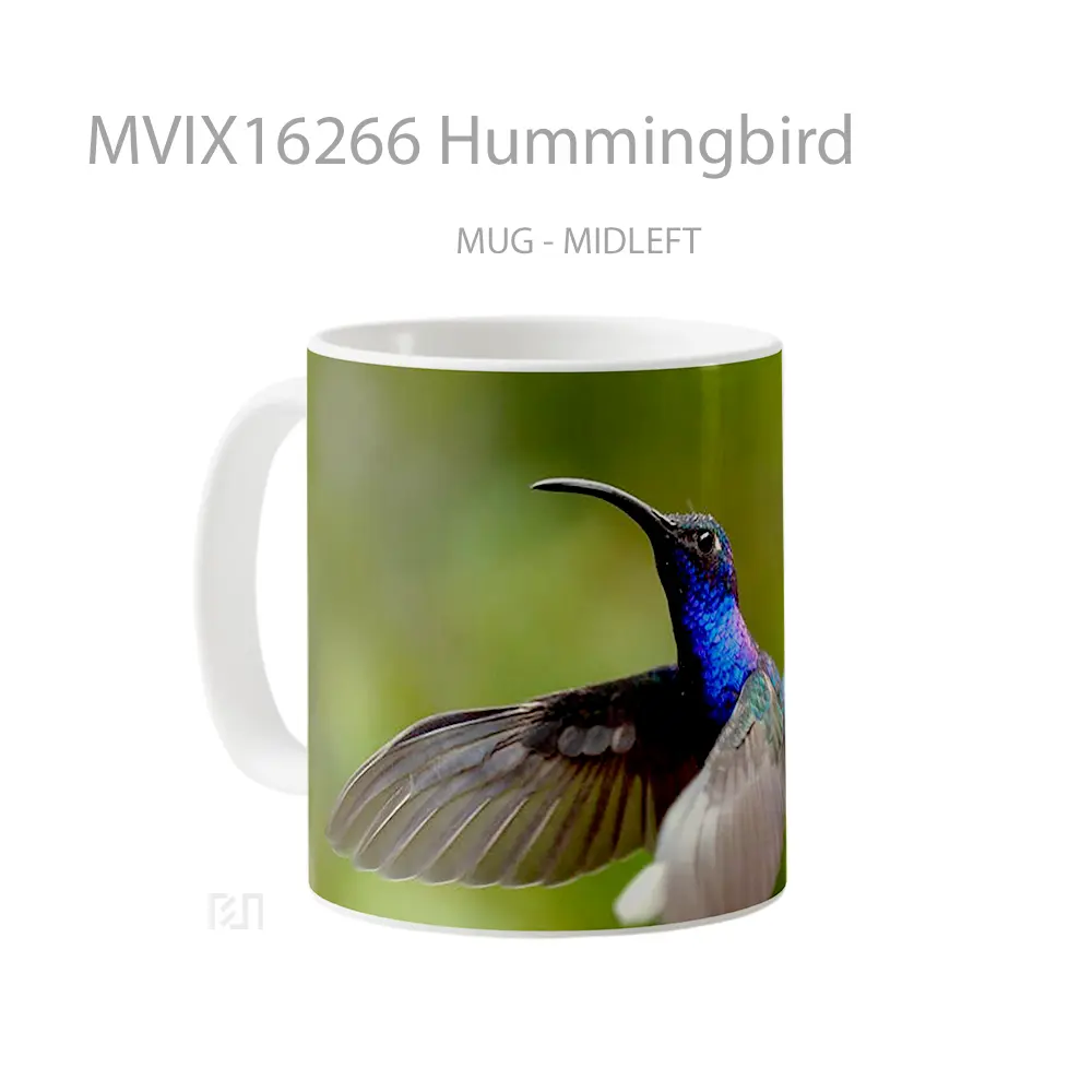 Mug Hummingbird Full Wrap Lanscape - All-side / Desain