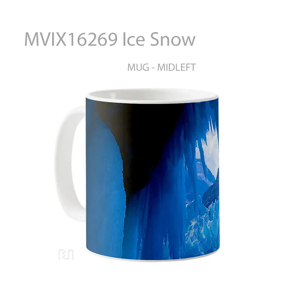 Mug Ice Snow Full Wrap Lanscape - All-side / Desain