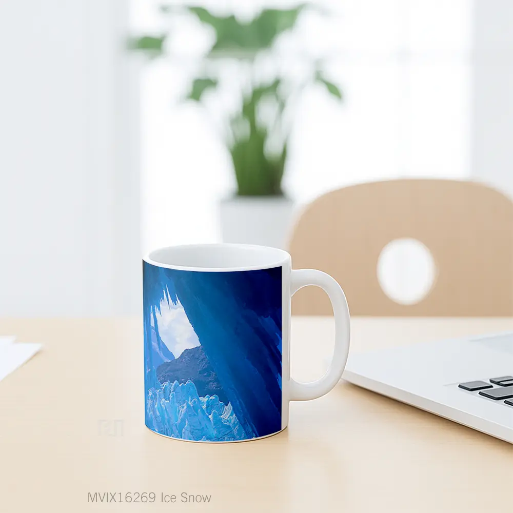 Mug Ice Snow Full Wrap Lanscape - All-side / Desain