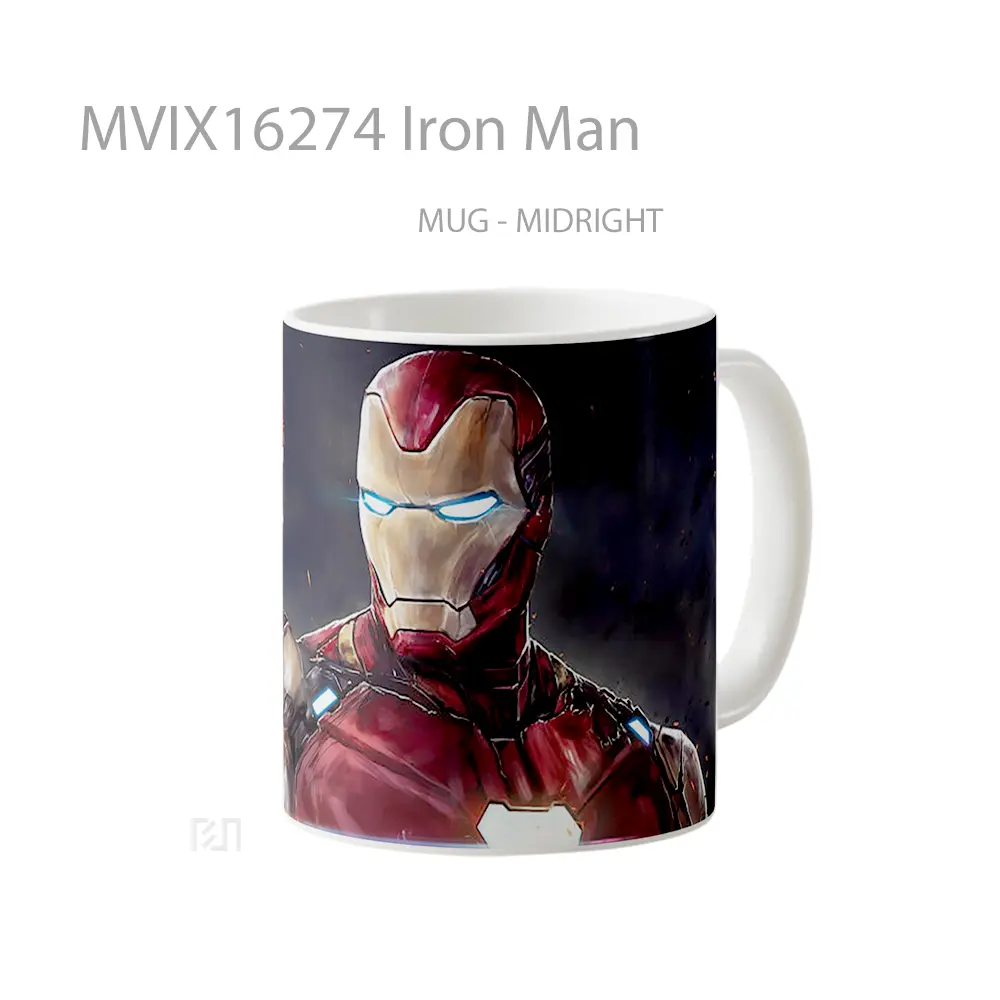 Mug Iron Man Full Wrap Lanscape - All-side / Desain
