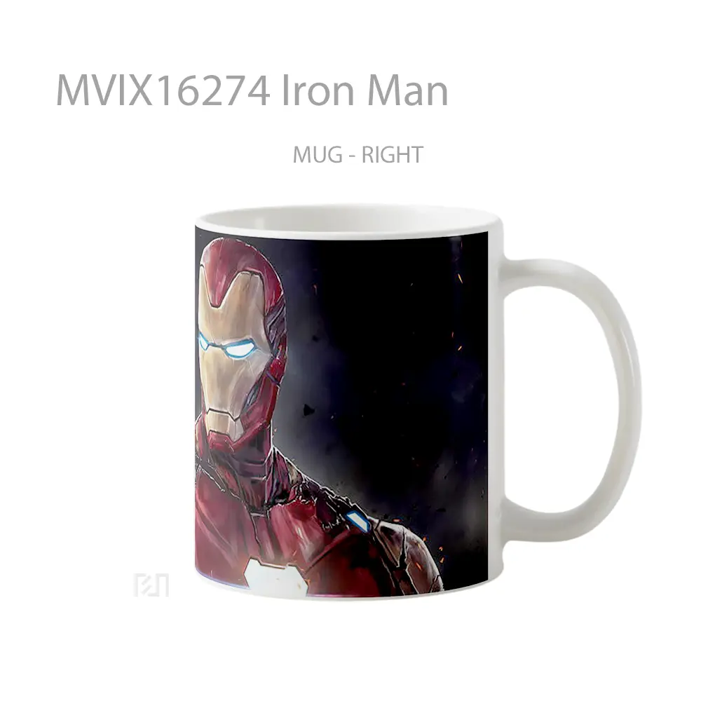 Mug Iron Man Full Wrap Lanscape - All-side / Desain