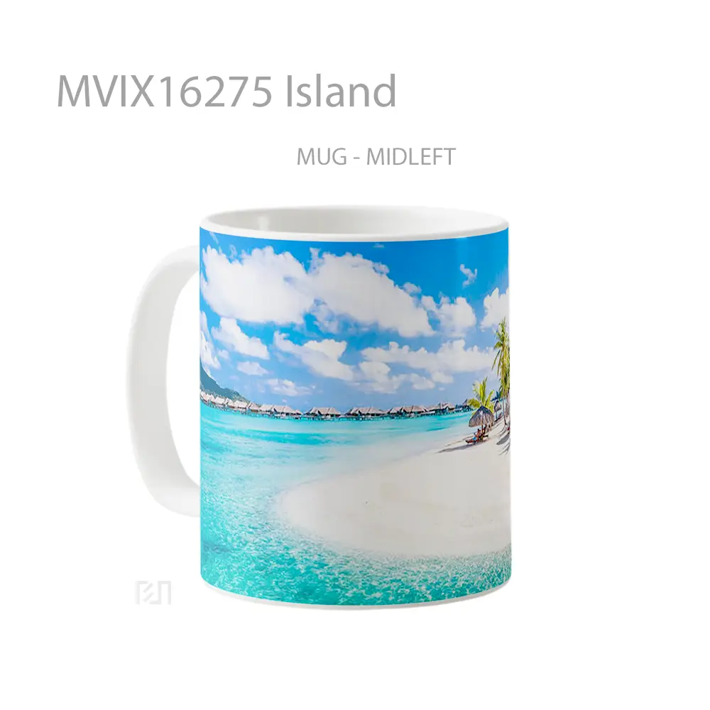 Mug Island Full Wrap Lanscape - All-side / Desain