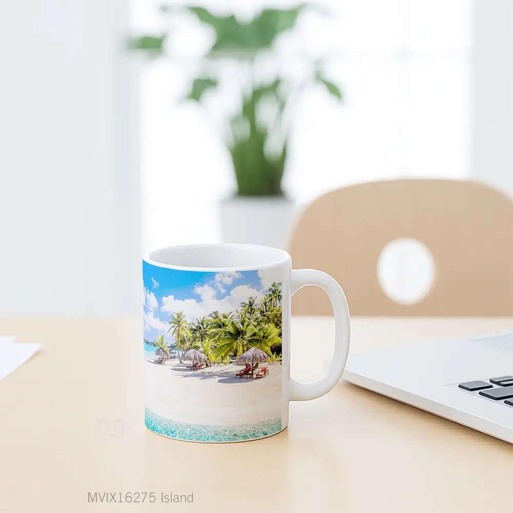 Mug Island Full Wrap Lanscape - All-side / Desain
