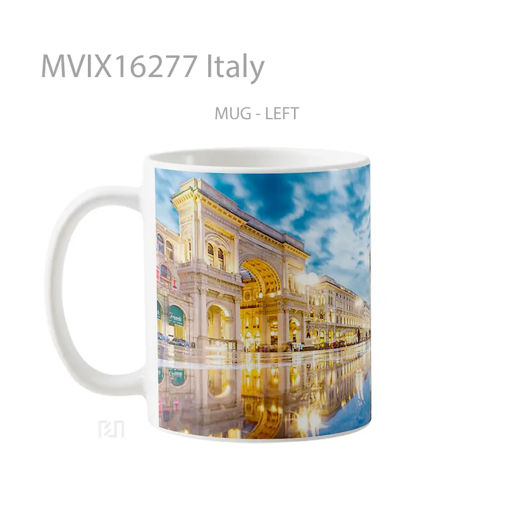 Mug Italy Full Wrap Lanscape - All-side / Desain
