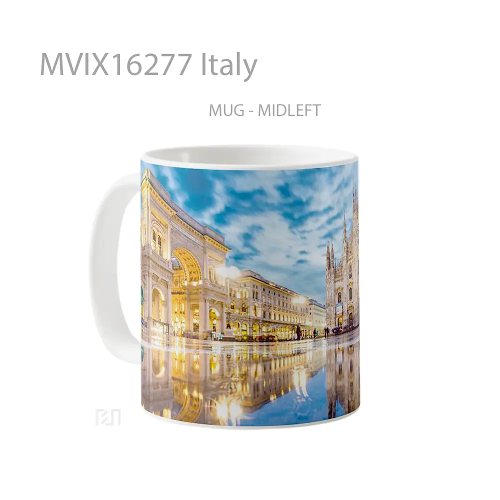 Mug Italy Full Wrap Lanscape - All-side / Desain
