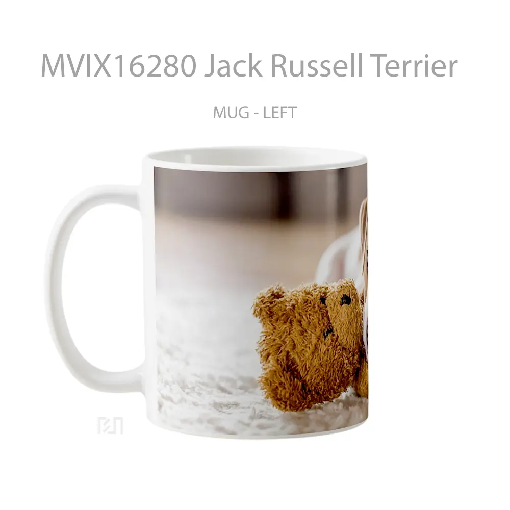 Mug Jack Russell Terrier Full Wrap Lanscape - All-side / Desain