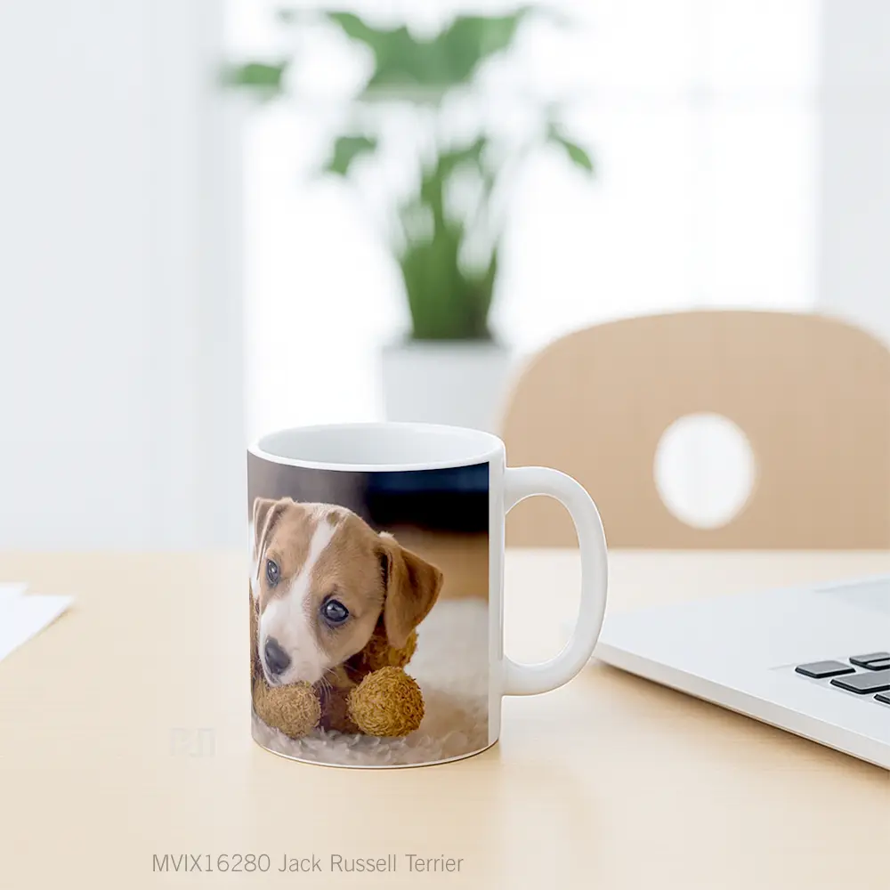 Mug Jack Russell Terrier Full Wrap Lanscape - All-side / Desain