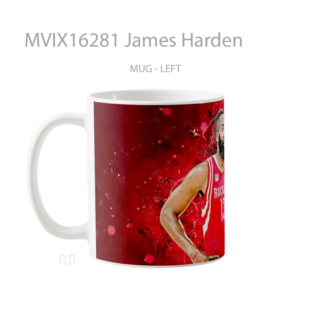 Mug James Harden Full Wrap Lanscape - All-side / Desain