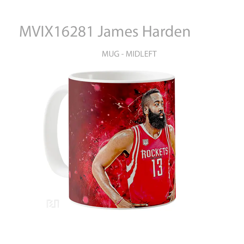 Mug James Harden Full Wrap Lanscape - All-side / Desain