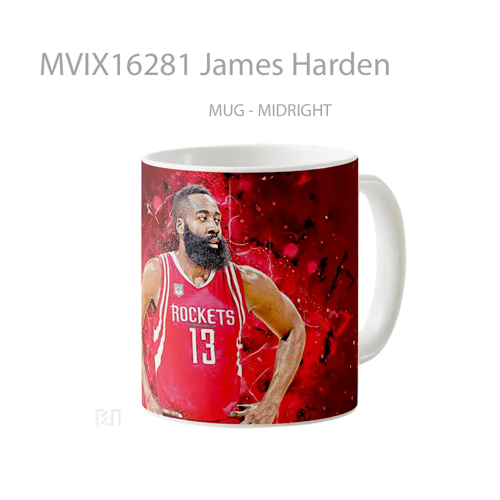 Mug James Harden Full Wrap Lanscape - All-side / Desain