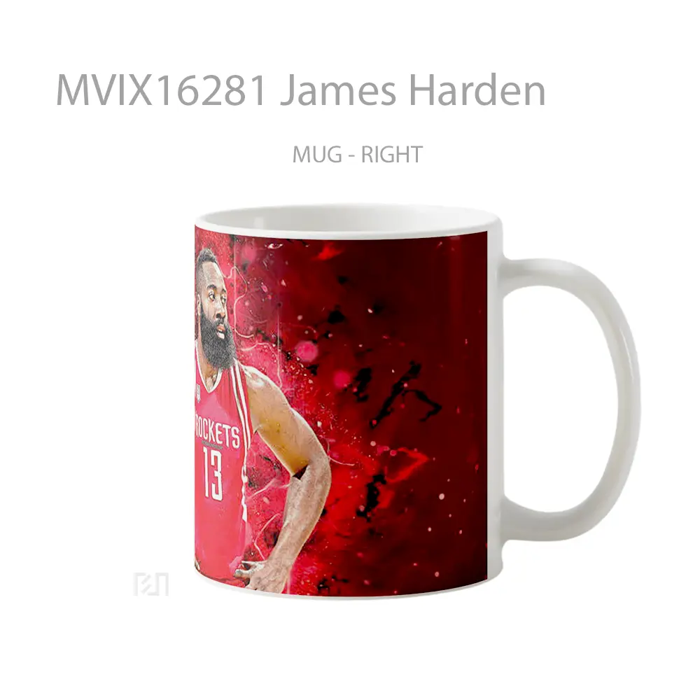 Mug James Harden Full Wrap Lanscape - All-side / Desain