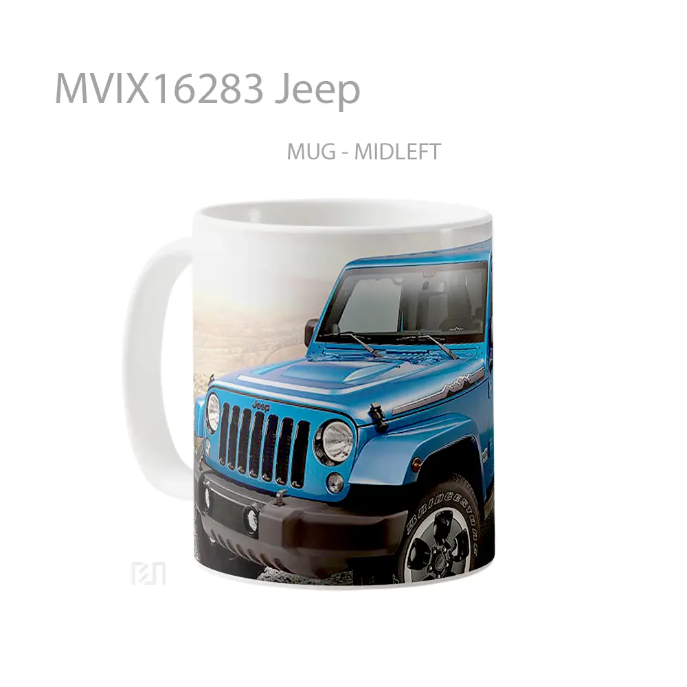 Mug Jeep Full Wrap Lanscape - All-side / Desain