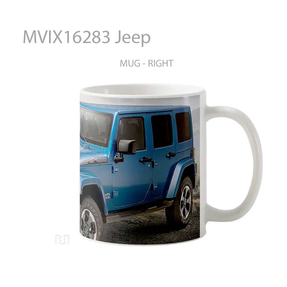 Mug Jeep Full Wrap Lanscape - All-side / Desain
