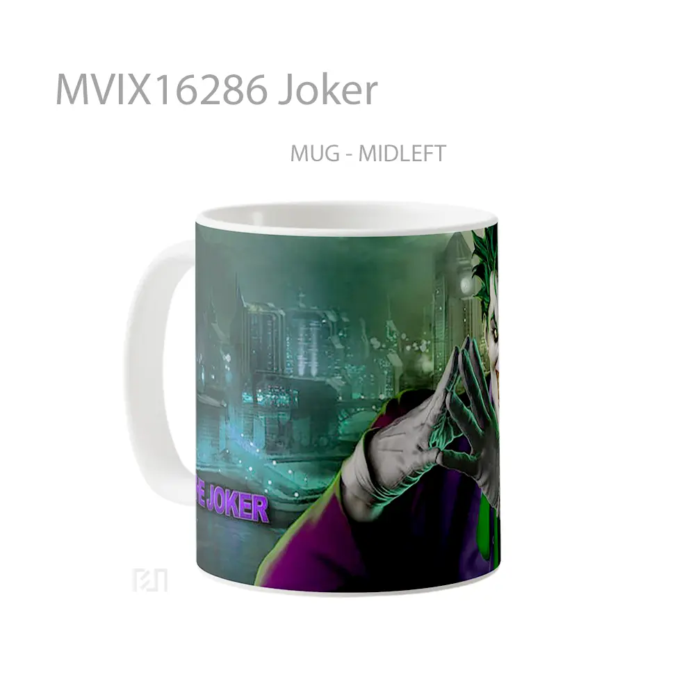 Mug Joker Full Wrap Lanscape - All-side / Desain