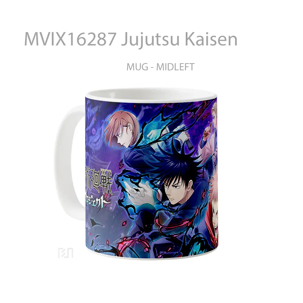 Mug Jujutsu Kaisen Full Wrap Lanscape - All-side / Desain
