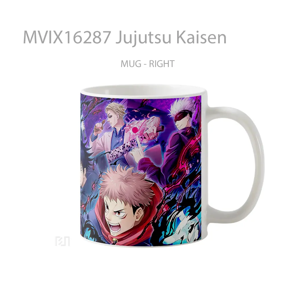 Mug Jujutsu Kaisen Full Wrap Lanscape - All-side / Desain