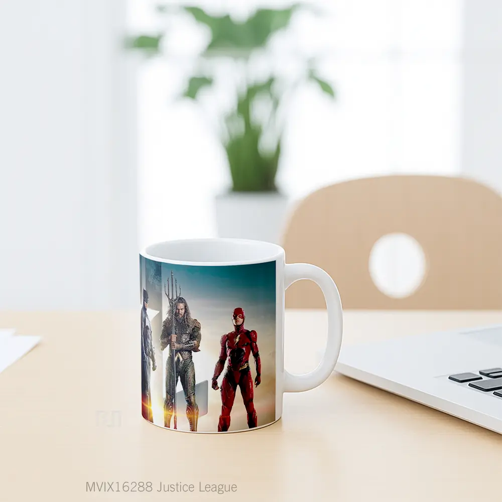 Mug Justice League Full Wrap Lanscape - All-side / Desain