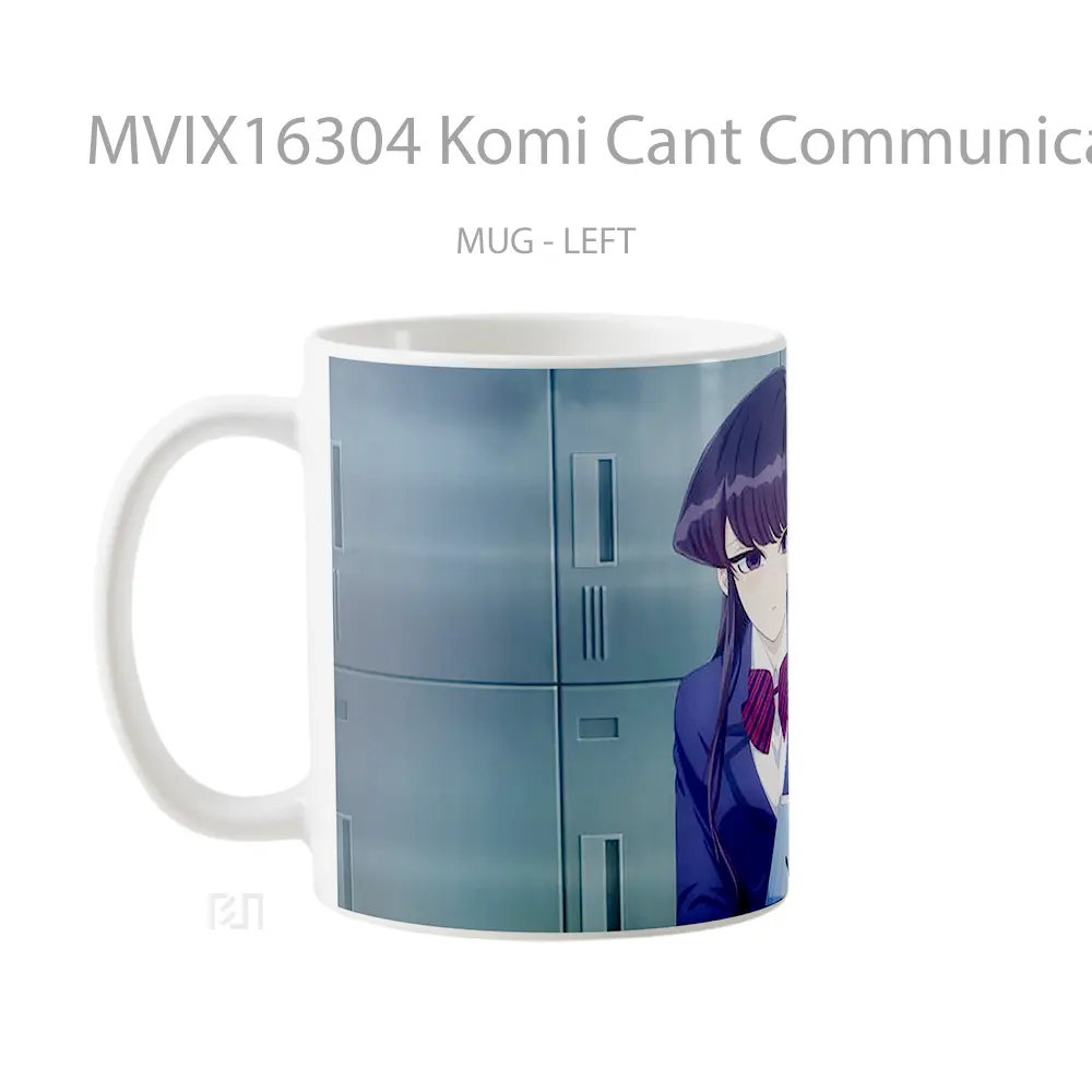 Mug Komi Cant Communicate Full Wrap Lanscape - All-side / Desain