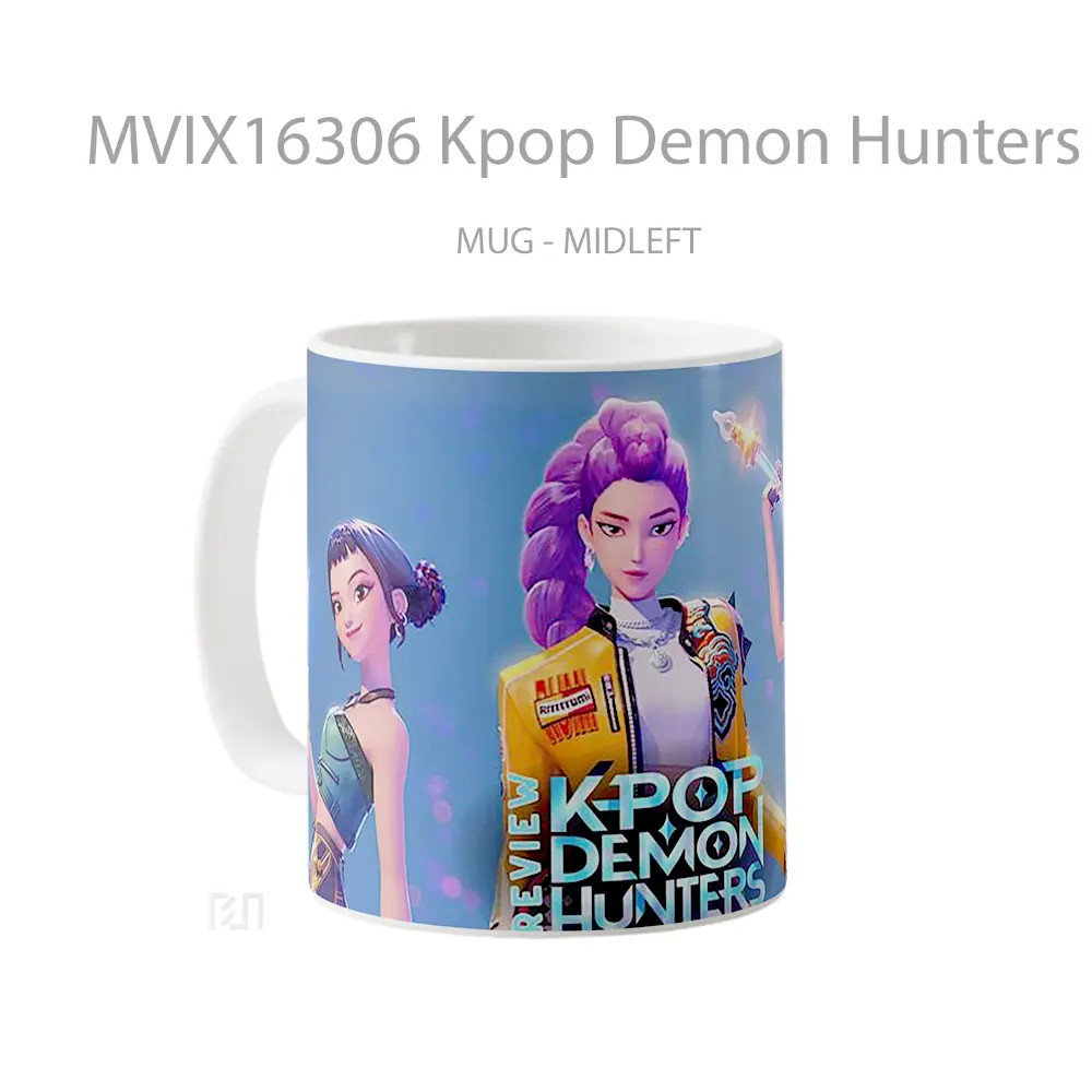 Mug Kpop Demon Hunters Full Wrap Lanscape - All-side / Desain