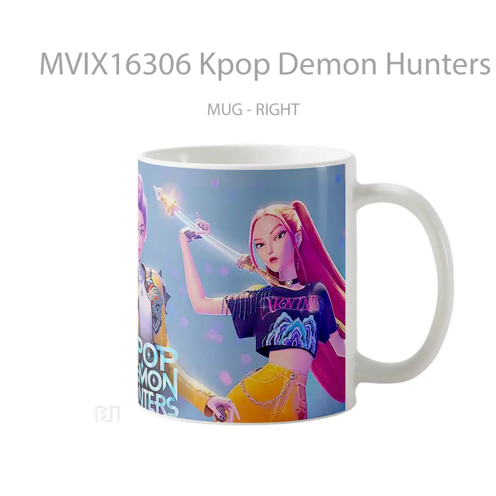 Mug Kpop Demon Hunters Full Wrap Lanscape - All-side / Desain