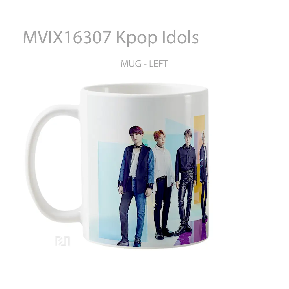 Mug Kpop Idols Full Wrap Lanscape - All-side / Desain
