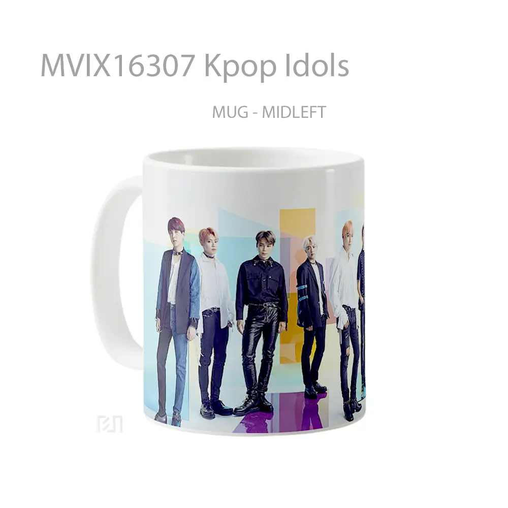 Mug Kpop Idols Full Wrap Lanscape - All-side / Desain