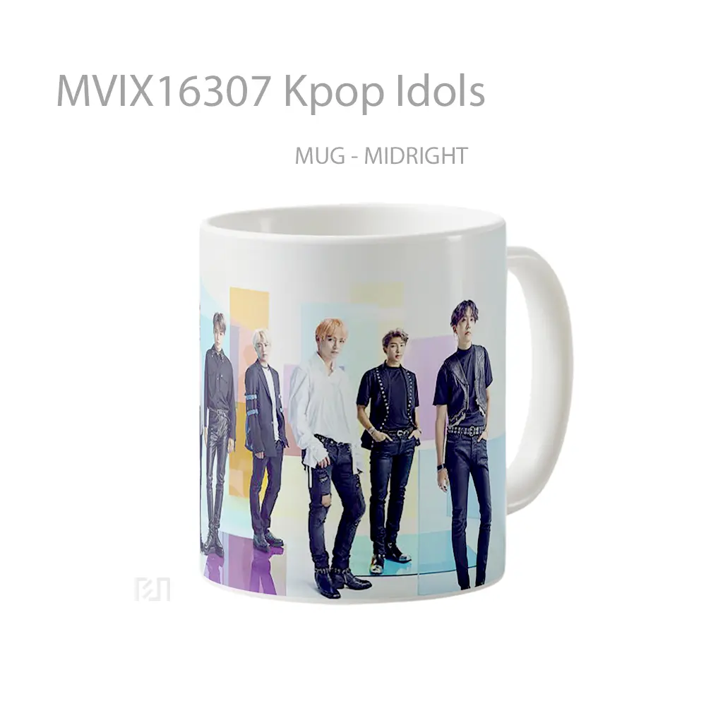 Mug Kpop Idols Full Wrap Lanscape - All-side / Desain