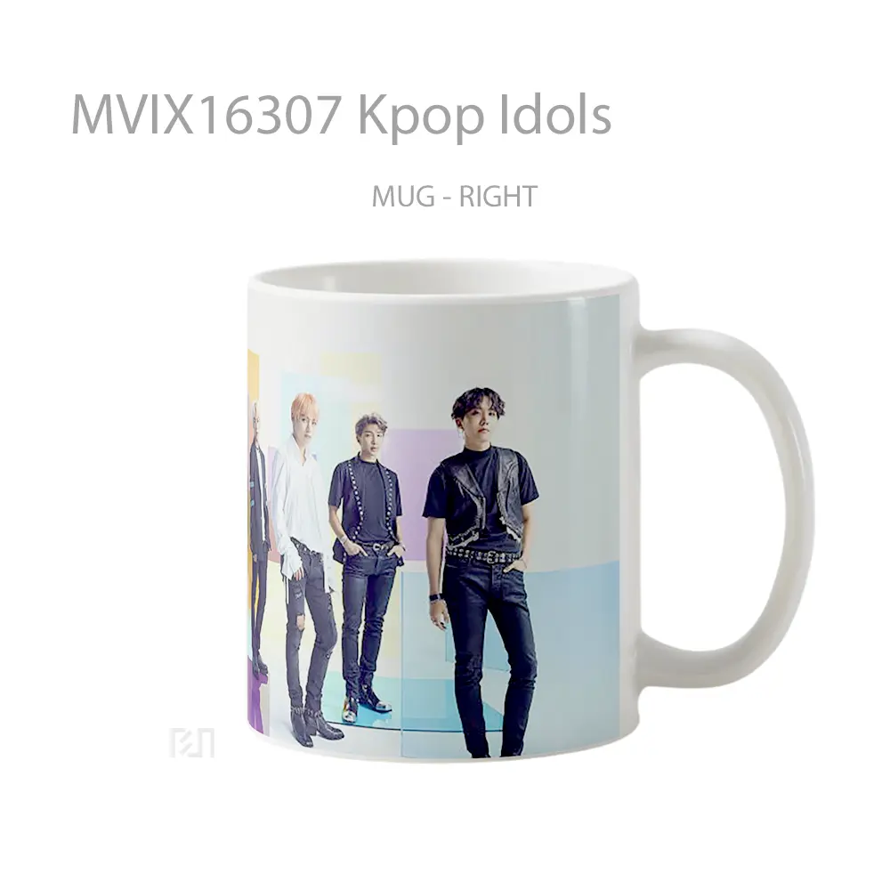 Mug Kpop Idols Full Wrap Lanscape - All-side / Desain