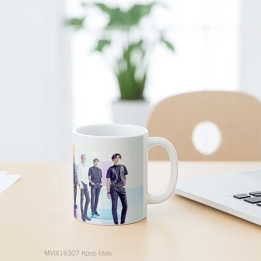 Mug Kpop Idols Full Wrap Lanscape - All-side / Desain