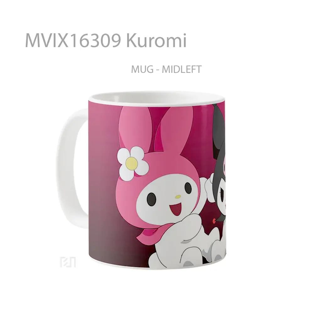 Mug Kuromi Full Wrap Lanscape - All-side / Desain