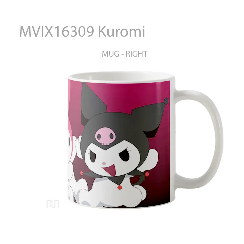 Mug Kuromi Full Wrap Lanscape - All-side / Desain