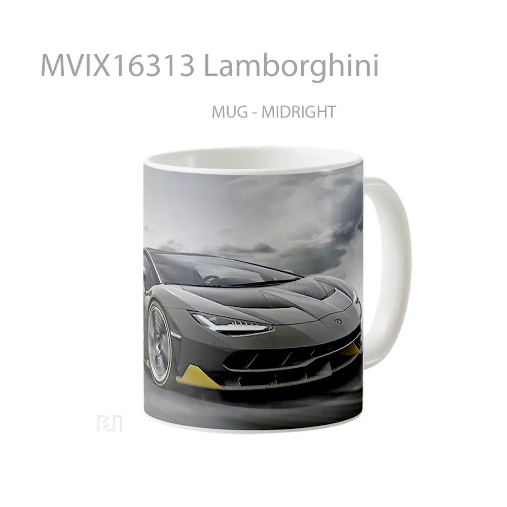 Mug Lamborghini Full Wrap Lanscape - All-side / Desain