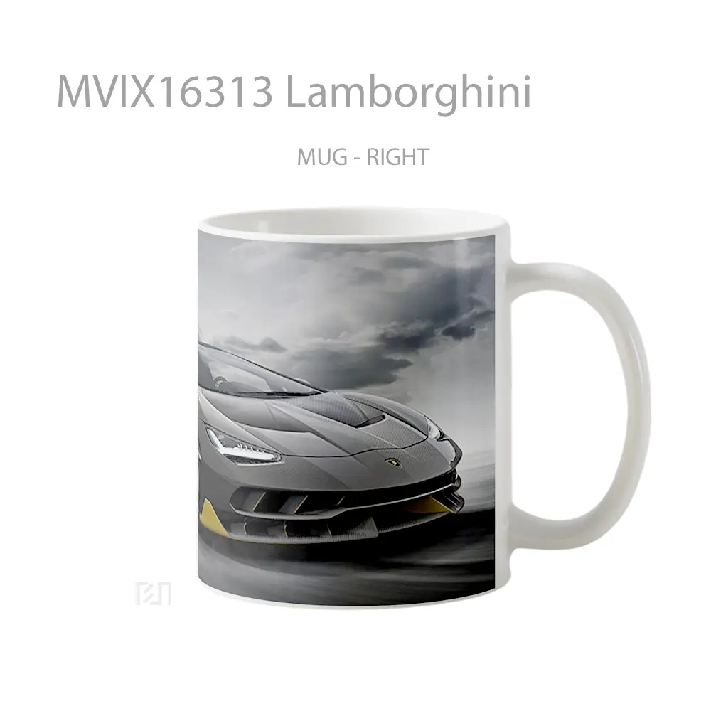 Mug Lamborghini Full Wrap Lanscape - All-side / Desain