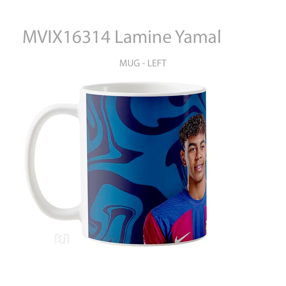 Mug Lamine Yamal Full Wrap Lanscape - All-side / Desain