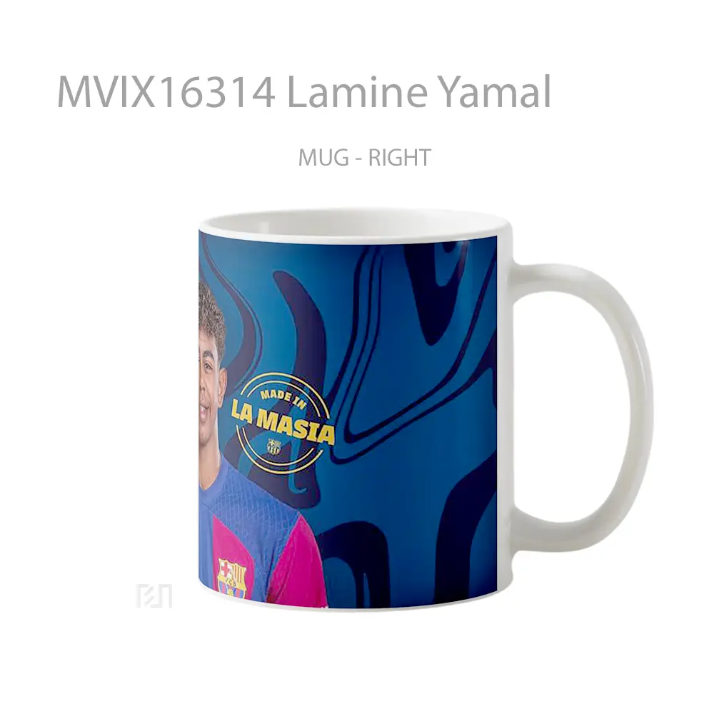 Mug Lamine Yamal Full Wrap Lanscape - All-side / Desain