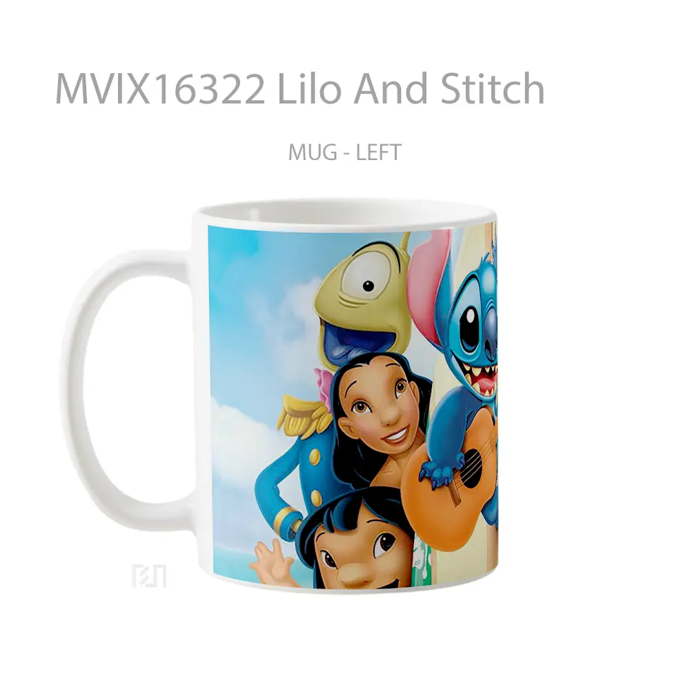 Mug Lilo And Stitch Full Wrap Lanscape - All-side / Desain